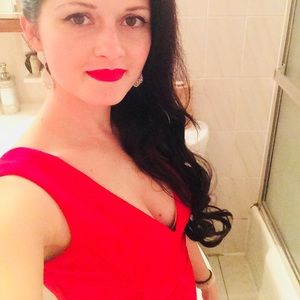 Red long prom/wedding dress